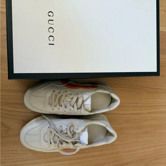 Gucci Interlocking G Logo Leather Chunky Sneakers NIB